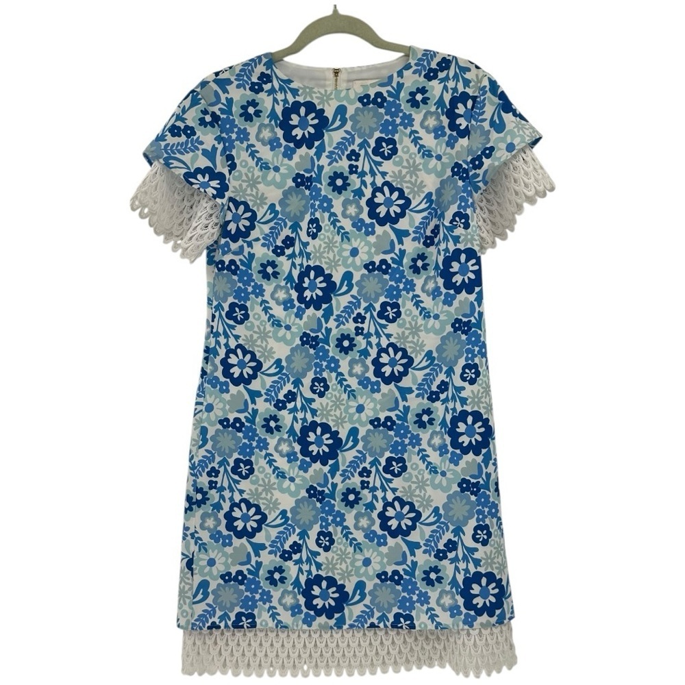NEW Sail to Sable‎ Hydrangea Print Dress with lace trim size 2 $216 Jack Rogers